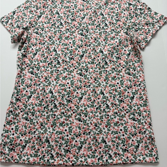 Style & Co. Pink and Green Floral Short Sleeve Top - Picture 4 of 5